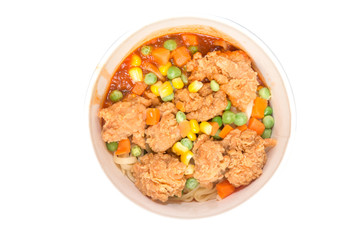 Spaghetti chicken