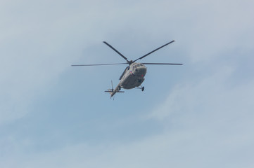 Russia, Saint-Petersburg, July 30, 2017 - the day of the Navy in the sky mi-8