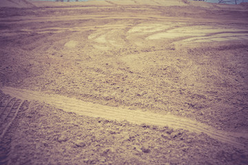 Wheel Track on the Sand Filtered