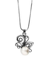 Pearl pendant isolated