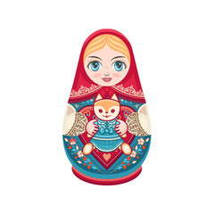 Matryoshka. Babushka doll.