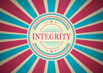 Integrity Retro Vintage Style Stamp Background
