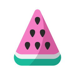 Watermelon vector flat ico