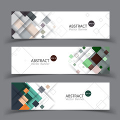 Vector abstract geometric design banner template.Vector.