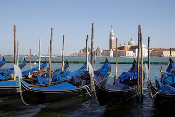 Fototapeta na wymiar Venise-Gondoles