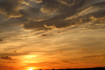 夏のキレイな夕焼け
