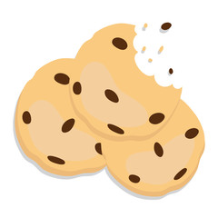 Vector cookie cartoon character