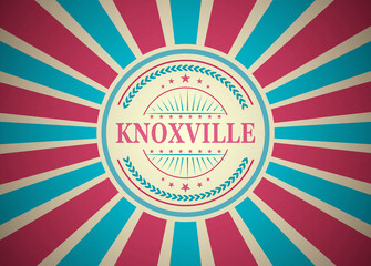 Knoxville Retro Vintage Style Stamp Background