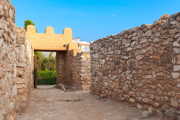 Entrance to Iberian Citadel of Calafell town