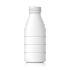Realistic plastic bottle for water.