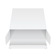 White Package Box Opened. For electronic device