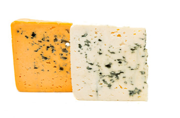Blue cheese isolated