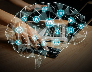 AI(Artificial intelligence) concept.