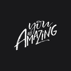 Obraz premium Hand drawn lettering quote 