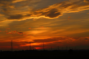 Fototapeta premium ある夏の夕焼け