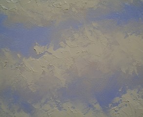 Oil paintings sky, texture