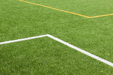 Obraz premium pattern of fresh green grass for football sport, soccer field