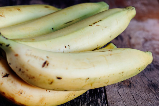 bananas with close-up images.