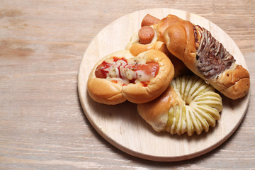 Bread to taste , Delicious and sweet seasonal bread