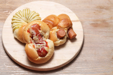 Bread to taste , Delicious and sweet seasonal bread