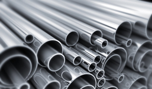 Many steel tube