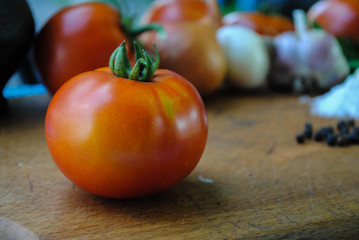 Vegetables on the table