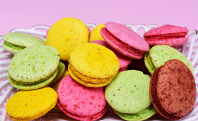  pastries made from egg whites and almond flour