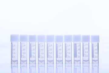 Group of many 1.8 ml plastic Tube cap Lab Test tools