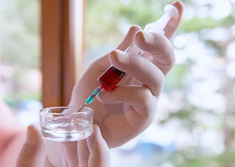 Siringa con sangue: esame di laboratorio