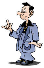 metal dance style on isolated white