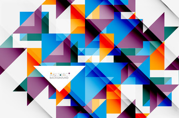 Obraz premium Triangle pattern design background