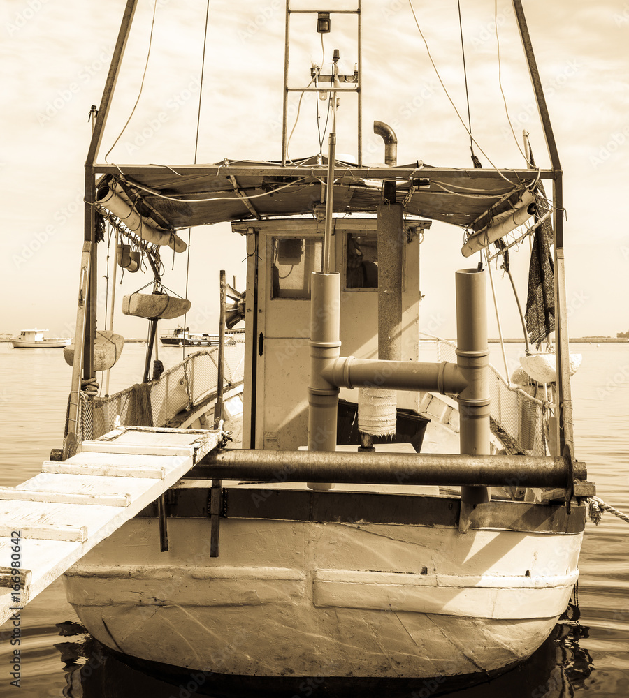 Canvas Prints old fishing boat