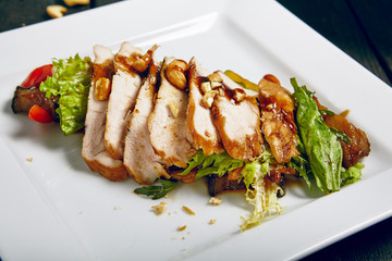 Salad with Grill Chicken Breast