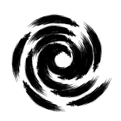 Vector spiral . paintbrush . Grunge Black and White stamp . Distress banner . Border for your Design .circular brush stroke