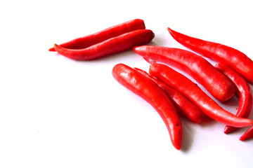 chili isolated on a white background