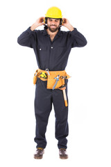 Smiling young worker