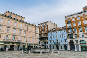 Fototapeta na wymiar Piazza in Trieste, Italy