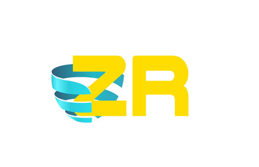 ZR Initial Logo for your startup venture