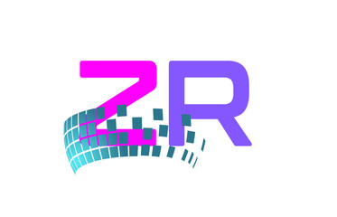 ZR Initial Logo for your startup venture