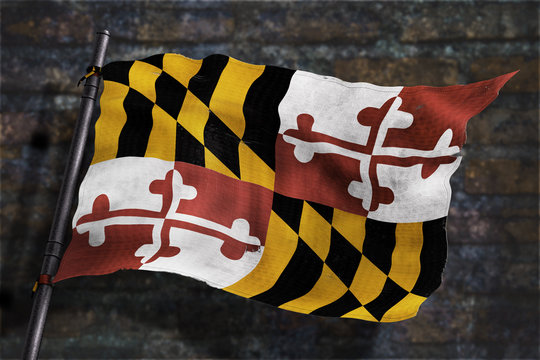 Drapeau du Maryland (USA) us&eacute;
