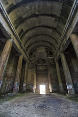 Fototapeta na wymiar The ruins of the Mausoleum of Ciano