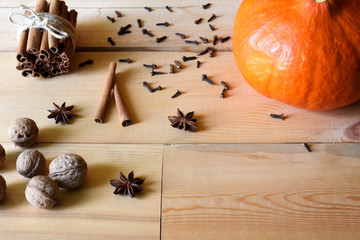 Organic Raw Pumpkin Spice with Cinnamon Allspice Nutmeg