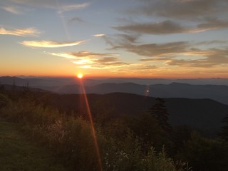 Naklejka na ściany i meble Sunrise over the Smoky Mountains