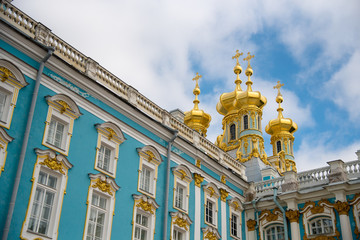 Fototapeta na wymiar Katherine's Palace hall in Tsarskoe Selo (Pushkin), Russia
