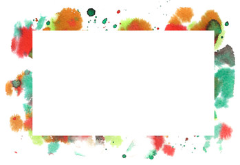 Watercolor splash design