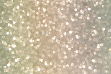 silver vintage glitter bokeh light background for Christmas and New Year festival decor  