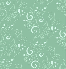 Fototapeta na wymiar floral pattern on a green background