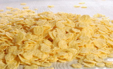 Oat flakes close-up. Healthy lifestyle
