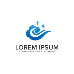 cloud technology logo design concept design concept template