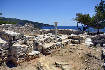 Fototapeta na wymiar Greece, Thassos Island, Archeology